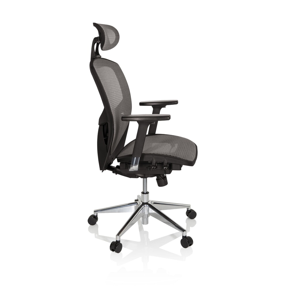 Produktabbildung Nr. 5: hjh OFFICE Bürostuhl / Chefsessel VENUS ONE Netzstoff, silbergrau/schwarz