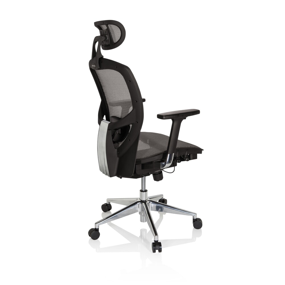 Produktabbildung Nr. 6: hjh OFFICE Bürostuhl / Chefsessel VENUS ONE Netzstoff, silbergrau/schwarz