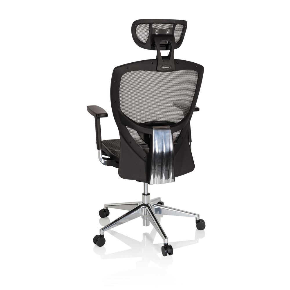 Produktabbildung Nr. 8: hjh OFFICE Bürostuhl / Chefsessel VENUS ONE Netzstoff, silbergrau/schwarz