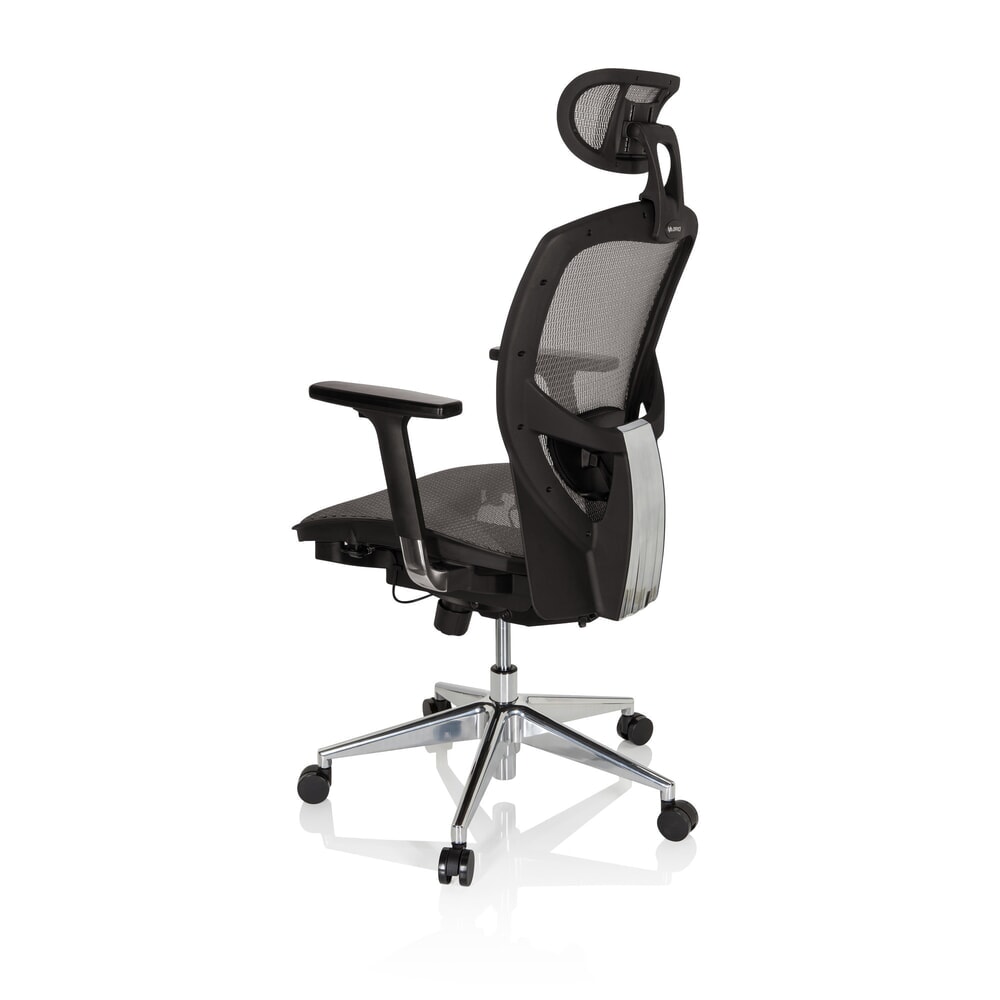 Produktabbildung Nr. 9: hjh OFFICE Bürostuhl / Chefsessel VENUS ONE Netzstoff, silbergrau/schwarz