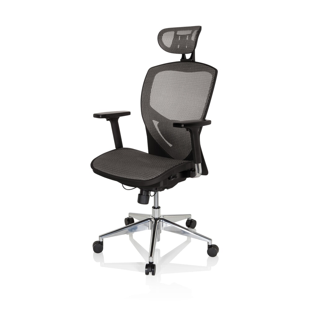 Produktabbildung Nr. 11: hjh OFFICE Bürostuhl / Chefsessel VENUS ONE Netzstoff, silbergrau/schwarz