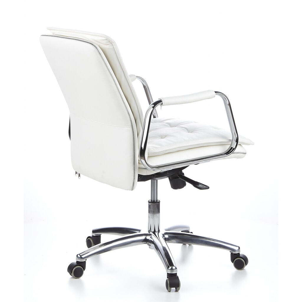 hjh OFFICE Bürostuhl / Chefsessel VILLA 10 Leder, cremeweiss Produktabbildung Nr. 6: hjh OFFICE Bürostuhl / Chefsessel VILLA 10 Leder, cremeweiss