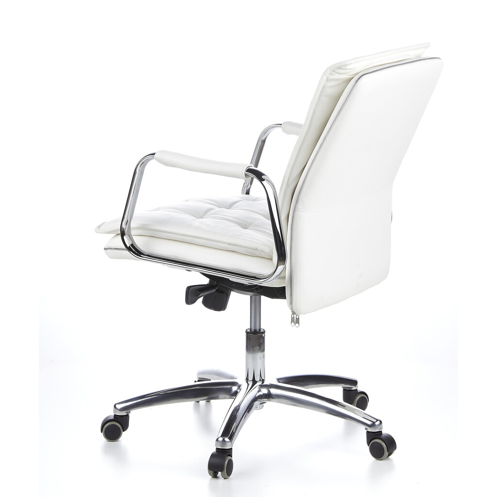 Produktabbildung Nr. 9: hjh OFFICE Bürostuhl / Chefsessel VILLA 10 Leder, cremeweiss