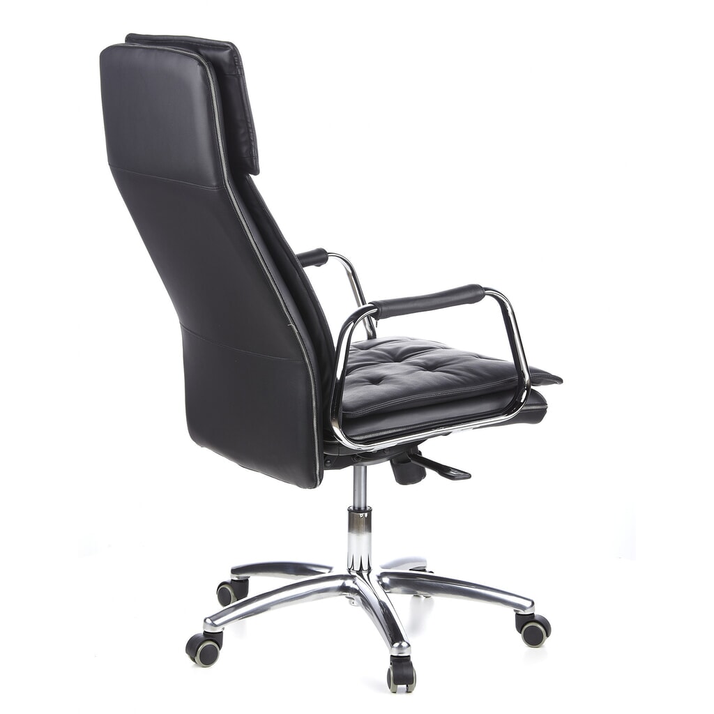 Produktabbildung Nr. 6: hjh OFFICE Bürostuhl / Chefsessel VILLA 20 Leder, schwarz
