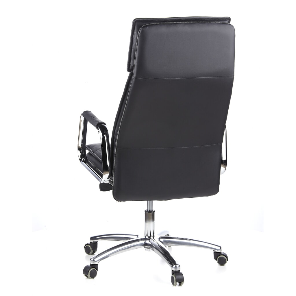 hjh OFFICE Bürostuhl / Chefsessel VILLA 20 Leder, schwarz Produktabbildung Nr. 8: hjh OFFICE Bürostuhl / Chefsessel VILLA 20 Leder, schwarz
