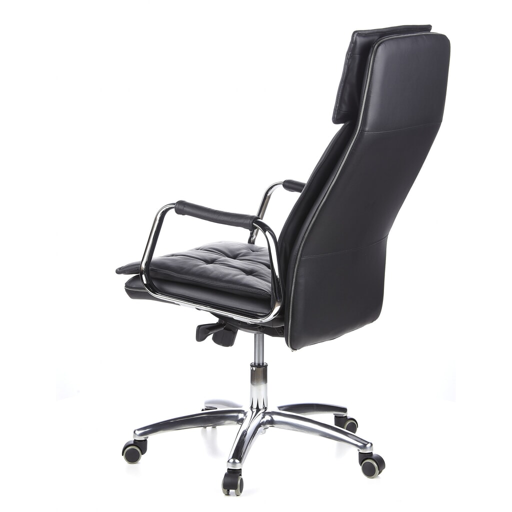 Produktabbildung Nr. 9: hjh OFFICE Bürostuhl / Chefsessel VILLA 20 Leder, schwarz