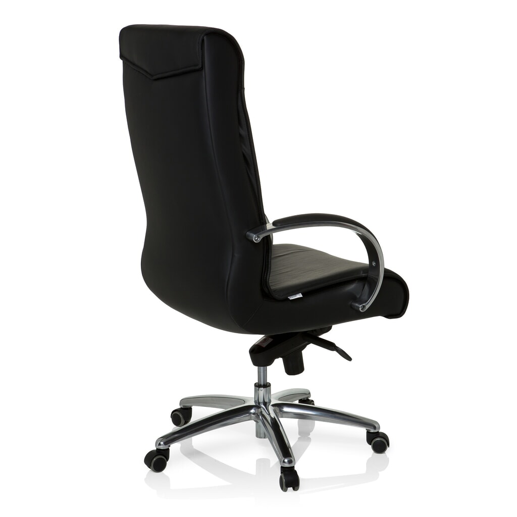 Produktabbildung Nr. 4: hjh OFFICE Bürostuhl / Chefsessel XXL F 400 Leder/Kunstleder, schwarz