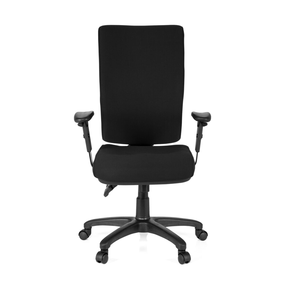 Produktabbildung: hjh OFFICE Bürostuhl / Chefsessel ZENIT HIGH Stoff, schwarz