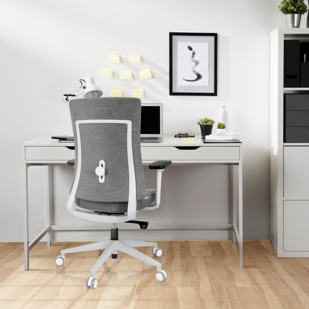hjh OFFICE Bürostuhl / Drehstuhl COMFIO WP Stoff, grau Produktabbildung Nr. 4: hjh OFFICE Bürostuhl / Drehstuhl COMFIO WP Stoff, grau
