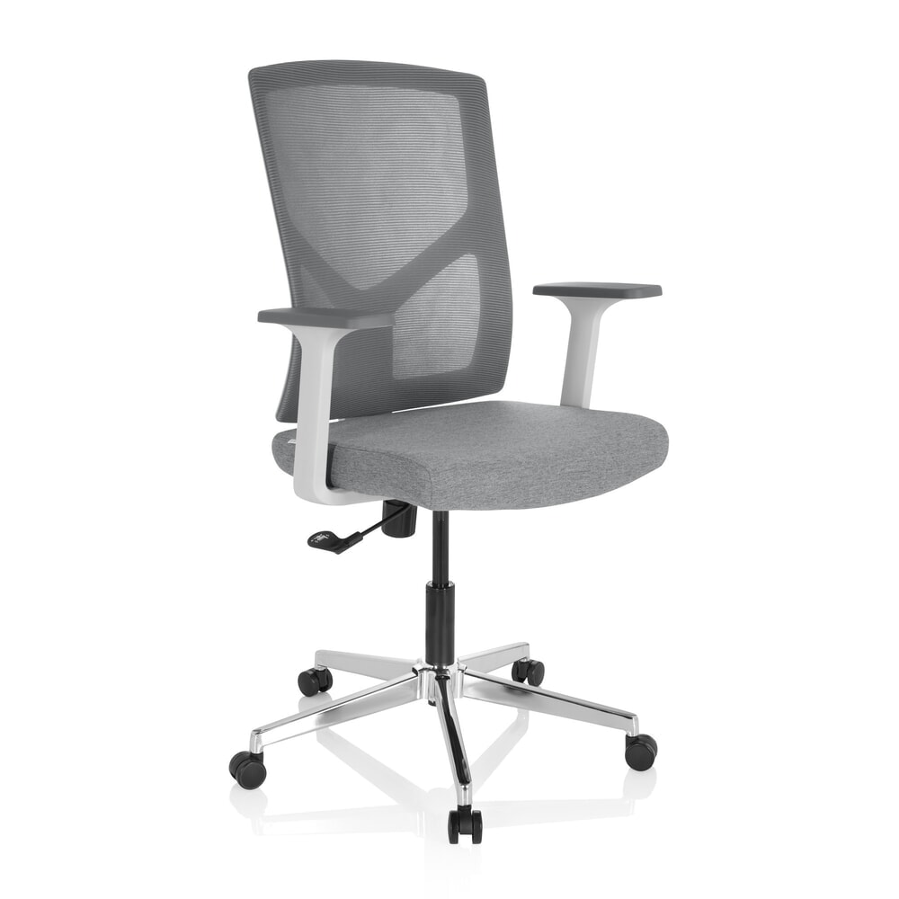 Produktabbildung Nr. 3: hjh OFFICE Bürostuhl / Drehstuhl BRETON BASE W Stoff/Netzstoff, grau