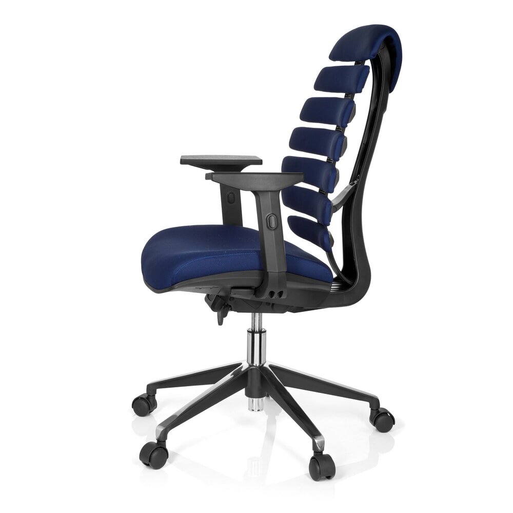 Produktabbildung Nr. 10: hjh OFFICE Bürostuhl / Drehstuhl ERGO LINE II Stoff, blau