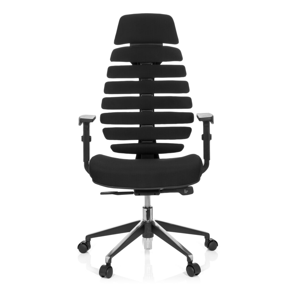 Produktabbildung: hjh OFFICE Bürostuhl / Drehstuhl ERGO LINE II PRO Stoff, schwarz