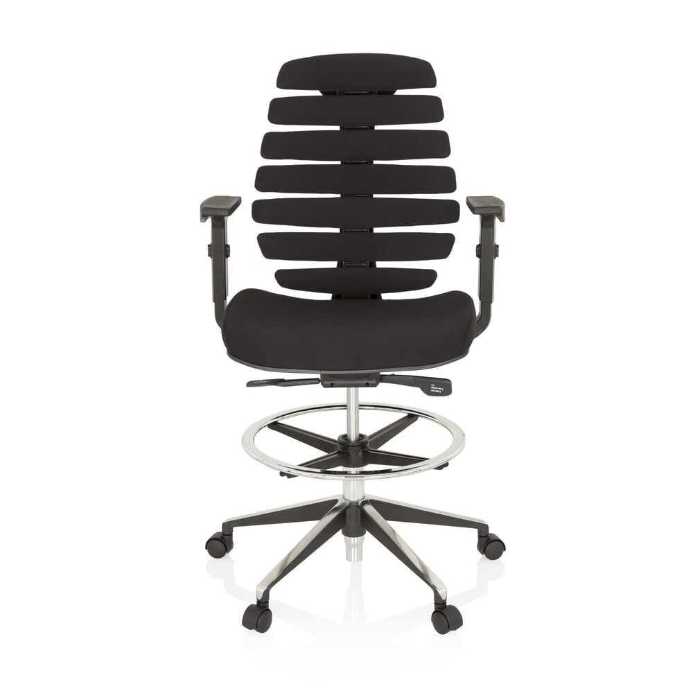 Produktabbildung: hjh OFFICE Bürostuhl / Drehstuhl ERGO LINE II WORK Stoff, schwarz