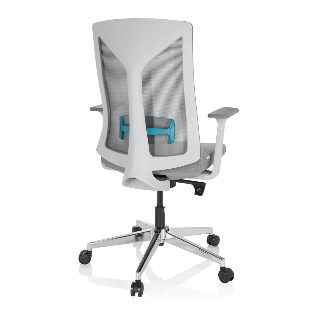 Produktabbildung Nr. 5: hjh OFFICE Bürostuhl / Drehstuhl HALIFAX Stoff/Netzstoff, grau