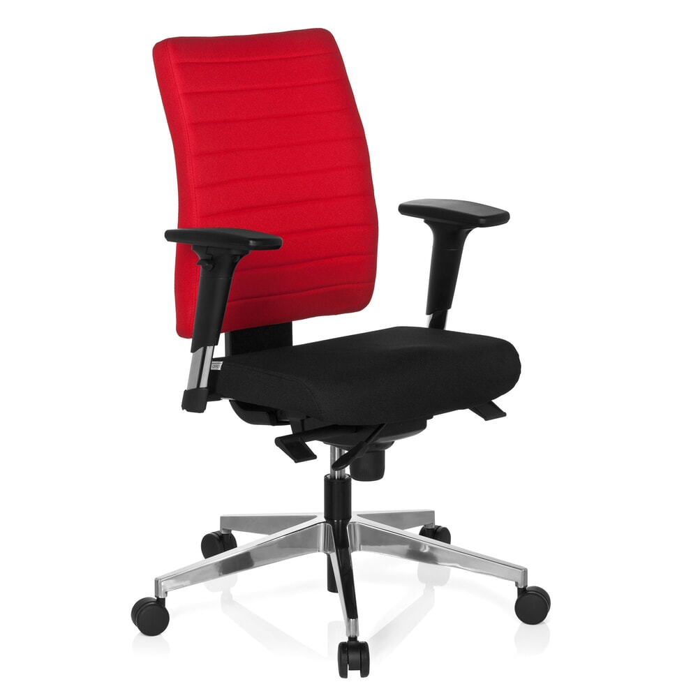 Produktabbildung Nr. 4: hjh OFFICE Bürostuhl / Drehstuhl PRO-TEC 350 Stoff, schwarz/rot