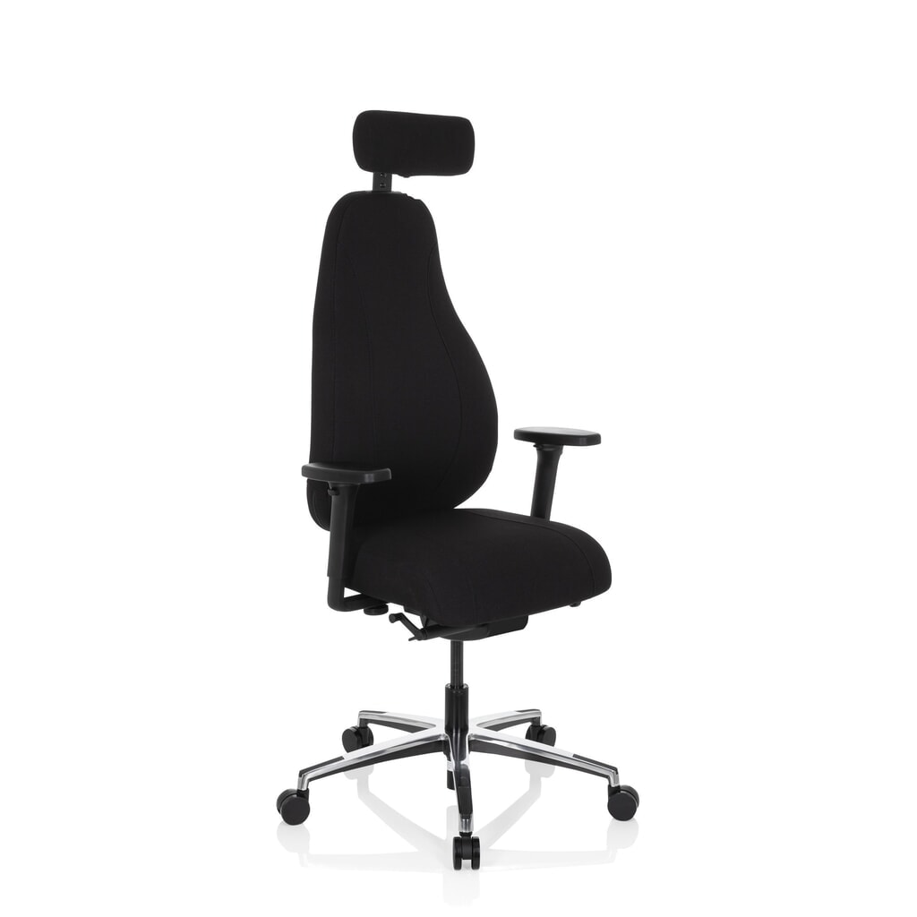 hjh OFFICE Bürostuhl / Drehstuhl RESISTIO Stoff, schwarz Produktabbildung Nr. 3: hjh OFFICE Bürostuhl / Drehstuhl RESISTIO Stoff, schwarz