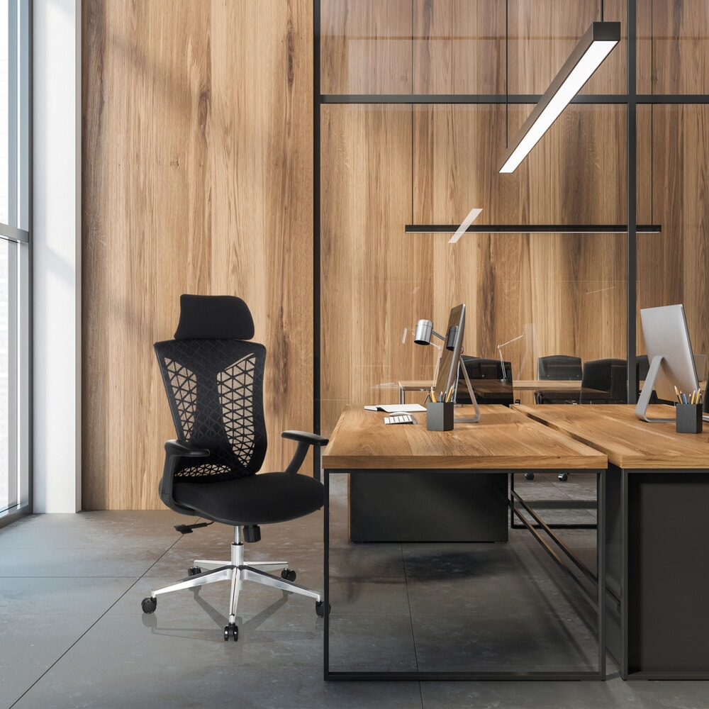 Produktabbildung Nr. 6: hjh OFFICE Bürostuhl / Drehstuhl FALEO B Netzstoff / Stoff, schwarz
