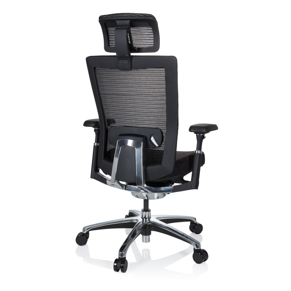 Produktabbildung Nr. 5: hjh OFFICE Bürostuhl NOVA PRO I ALU Stoff/Netzstoff, schwarz