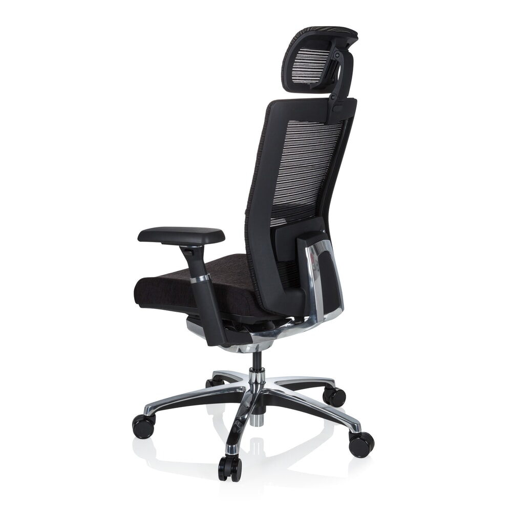 Produktabbildung Nr. 7: hjh OFFICE Bürostuhl NOVA PRO I ALU Stoff/Netzstoff, schwarz