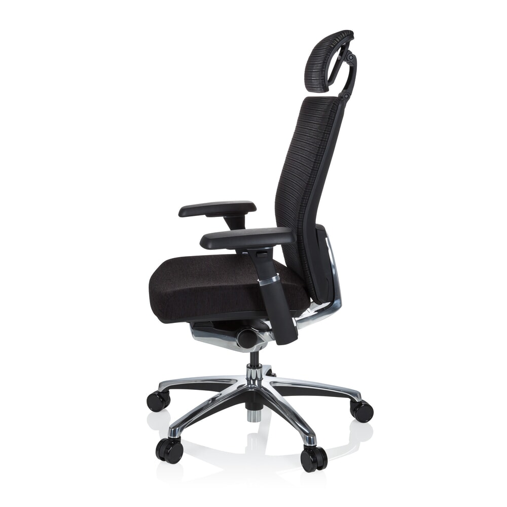 Produktabbildung Nr. 8: hjh OFFICE Bürostuhl NOVA PRO I ALU Stoff/Netzstoff, schwarz