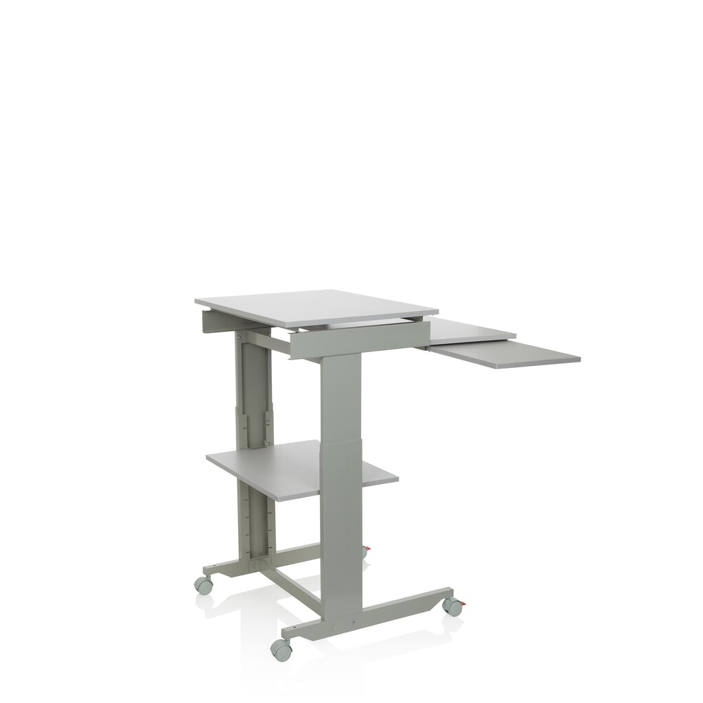 hjh OFFICE Computertisch / Schreibtisch WORKSTATION, grau Produktabbildung Nr. 8: hjh OFFICE Computertisch / Schreibtisch WORKSTATION, grau