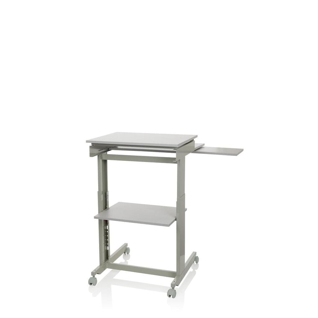 hjh OFFICE Computertisch / Schreibtisch WORKSTATION, grau Produktabbildung Nr. 9: hjh OFFICE Computertisch / Schreibtisch WORKSTATION, grau