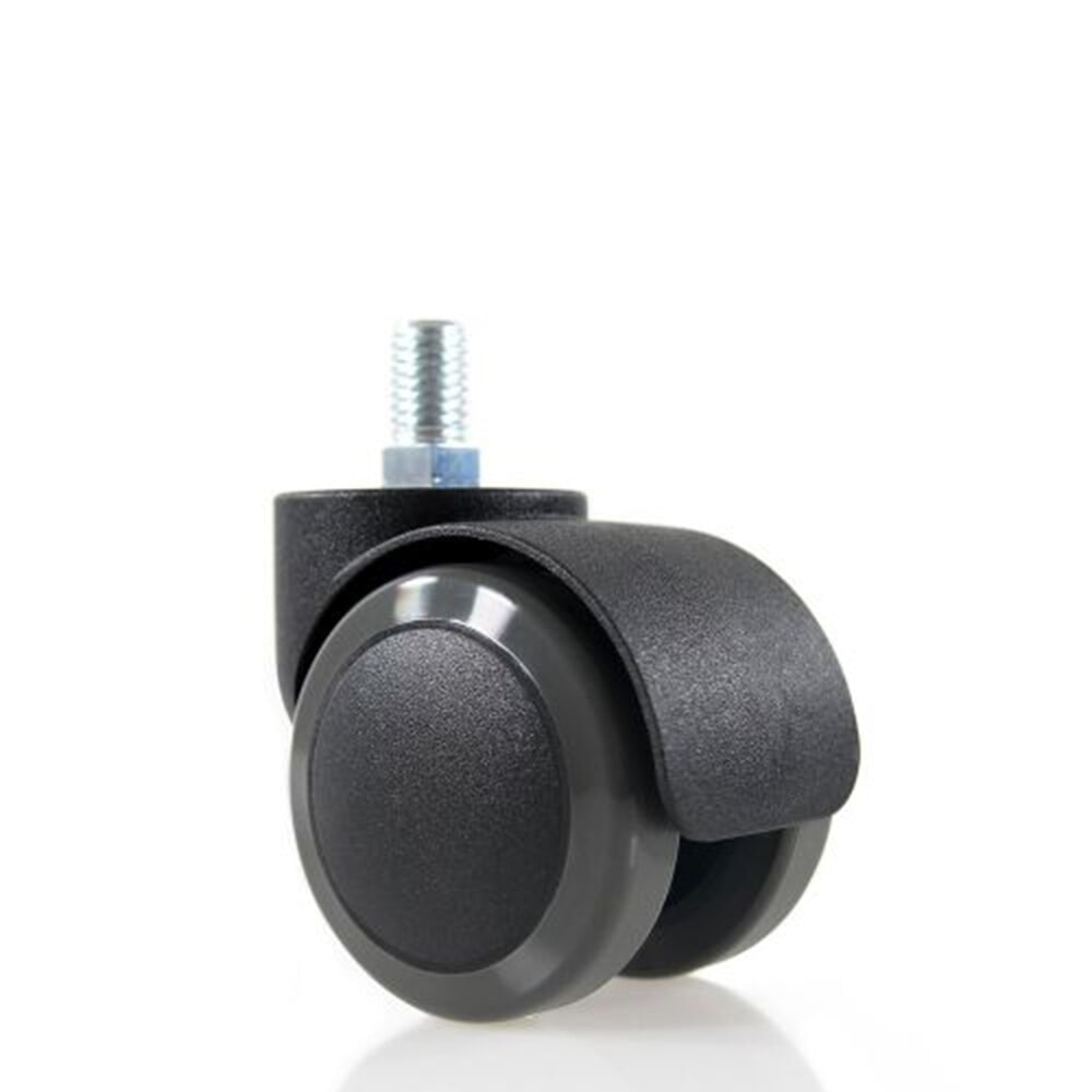 Produktabbildung: hjh OFFICE 5x Hartbodenrollen 50 mm / Gewinde M10 Büro-Stuhl-Rollen für Hartböden, (5er Pack)