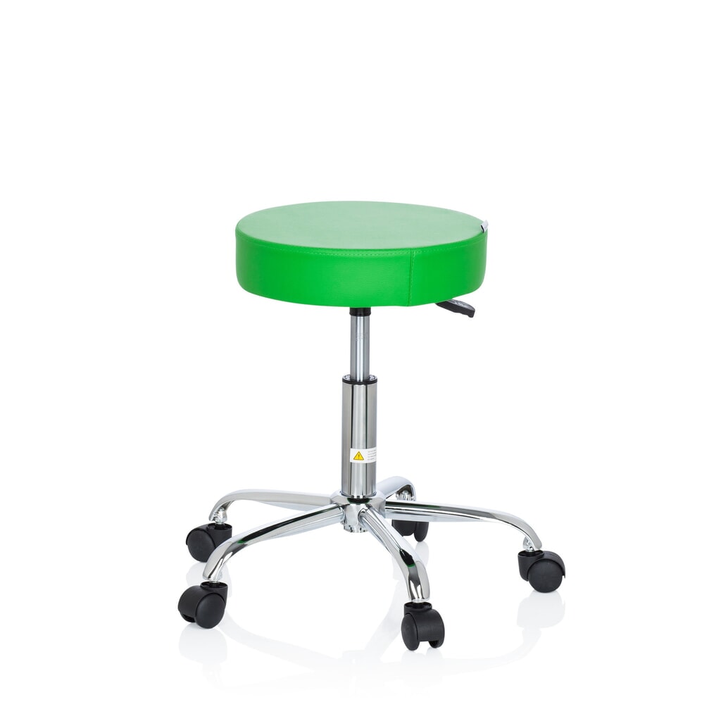 hjh OFFICE Ergonomischer Hocker / Drehhocker OPERATOR II Kunstleder, grün Produktabbildung Nr. 6: hjh OFFICE Ergonomischer Hocker / Drehhocker OPERATOR II Kunstleder, grün