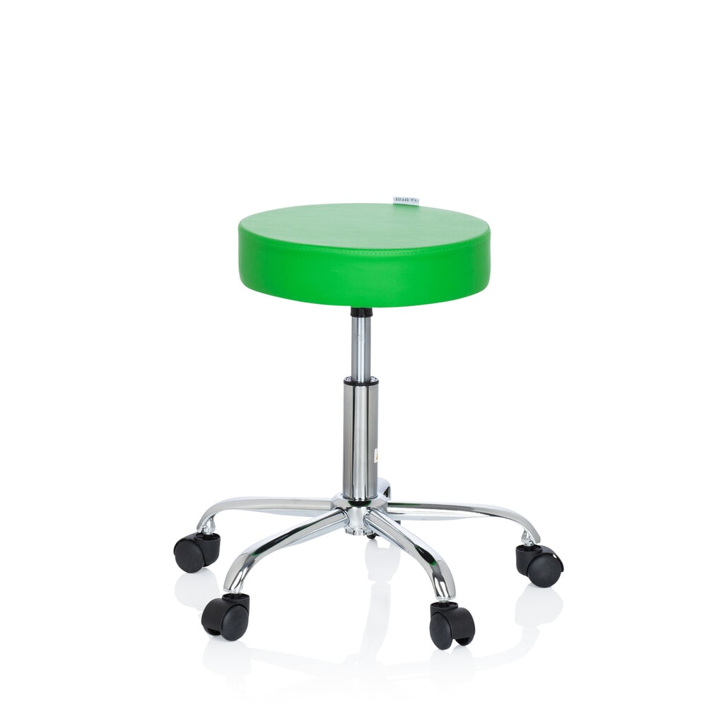 hjh OFFICE Ergonomischer Hocker / Drehhocker OPERATOR II Kunstleder, grün Produktabbildung Nr. 8: hjh OFFICE Ergonomischer Hocker / Drehhocker OPERATOR II Kunstleder, grün