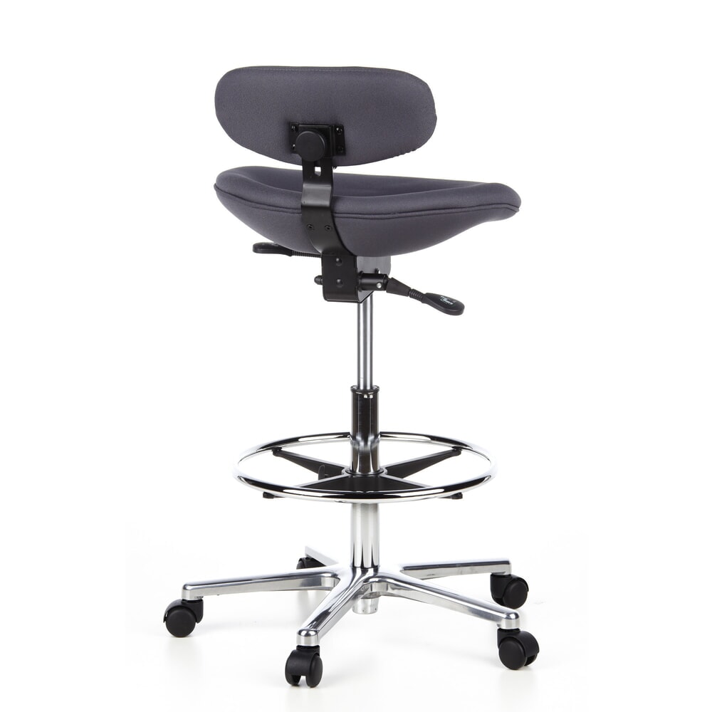 Produktabbildung Nr. 7: hjh OFFICE Hocker / Drehhocker WORK MF Stoff, anthrazit