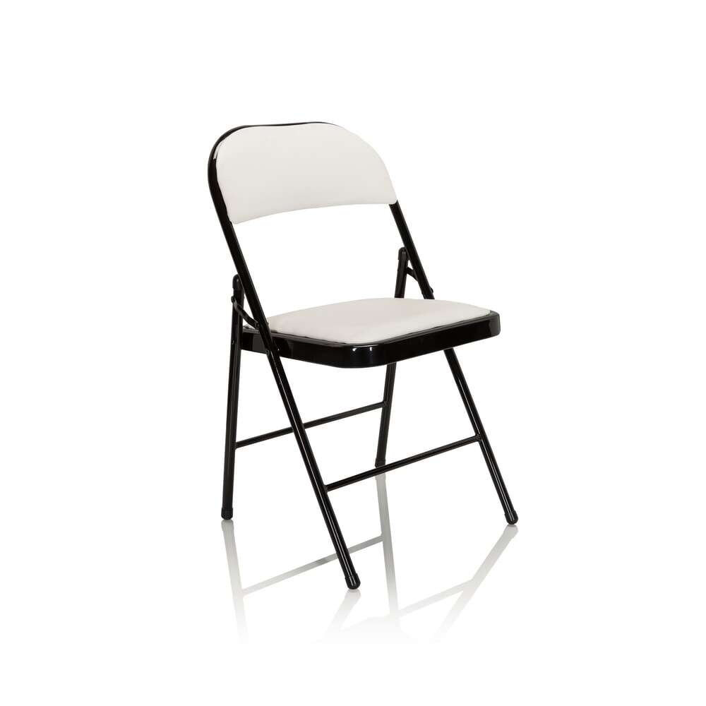 Produktabbildung Nr. 9: hjh OFFICE Konferenzstuhl / Besucherstuhl / Klappstuhl TUDELA PU, weiss