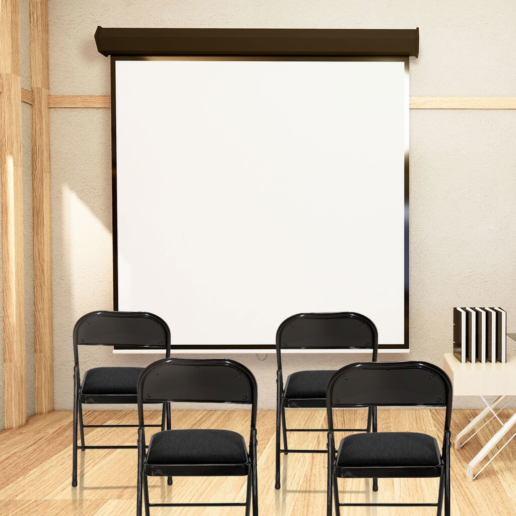 hjh OFFICE Konferenzstuhl / Besucherstuhl / Klappstuhl TUDELA II Stoff, schwarz Produktabbildung Nr. 6: hjh OFFICE Konferenzstuhl / Besucherstuhl / Klappstuhl TUDELA II Stoff, schwarz