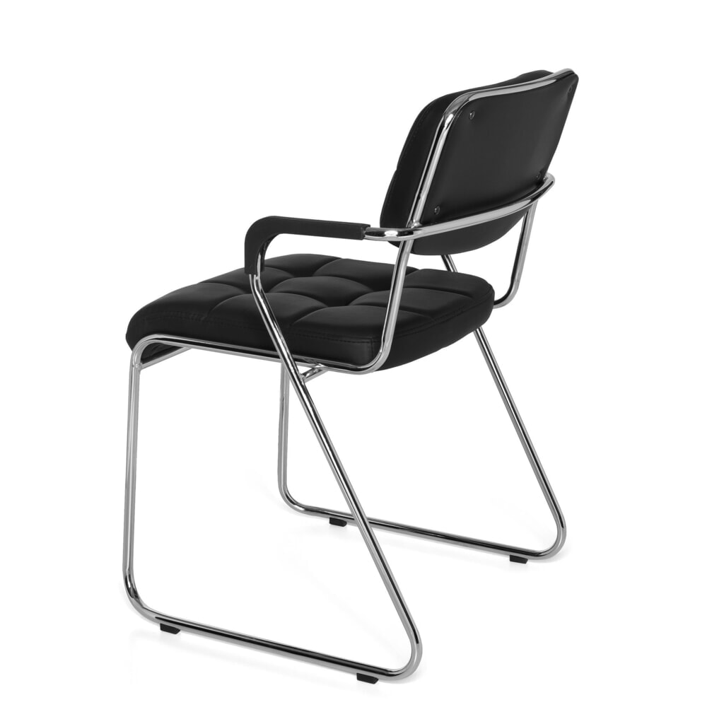 Produktabbildung Nr. 8: hjh OFFICE Konferenzstuhl / Kufenstuhl / ZANTA PU, schwarz