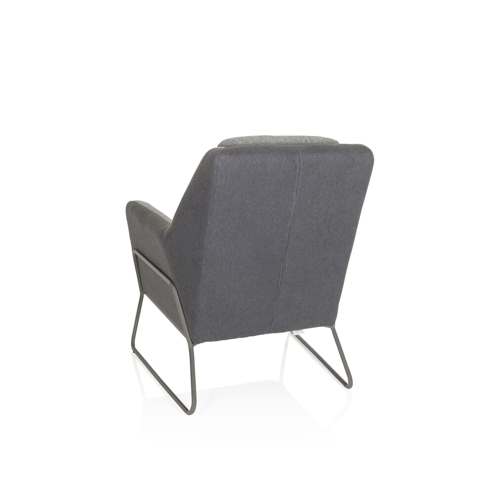 Produktabbildung Nr. 10: hjh OFFICE Loungesessel LAGUN Kufengestell, 1-Sitzer, hellgrau/dunkelgrau