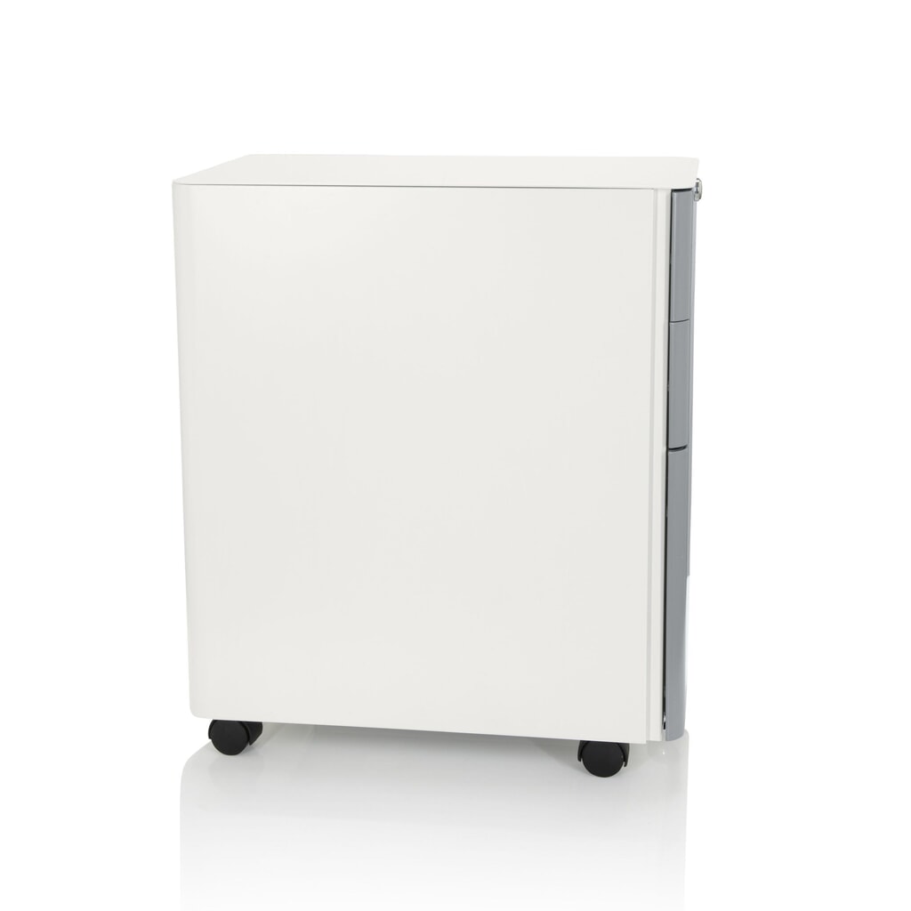 Produktabbildung Nr. 8: hjh OFFICE Rollcontainer COLOR I Metall, weiss / grau