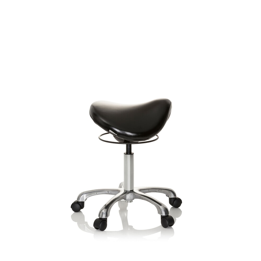 Produktabbildung Nr. 4: hjh OFFICE Ergonomischer Hocker / Sattelstuhl ORTHO SIT PU Kunstleder, schwarz