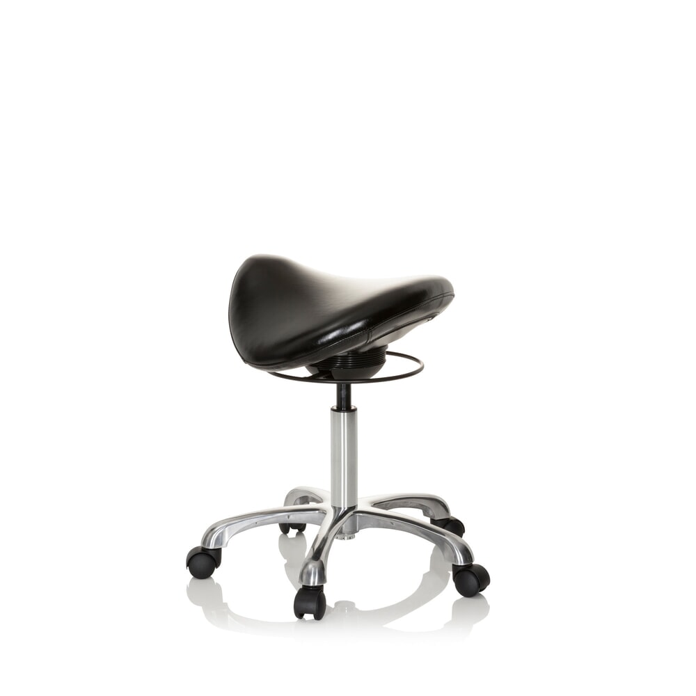 Produktabbildung Nr. 8: hjh OFFICE Ergonomischer Hocker / Sattelstuhl ORTHO SIT PU Kunstleder, schwarz