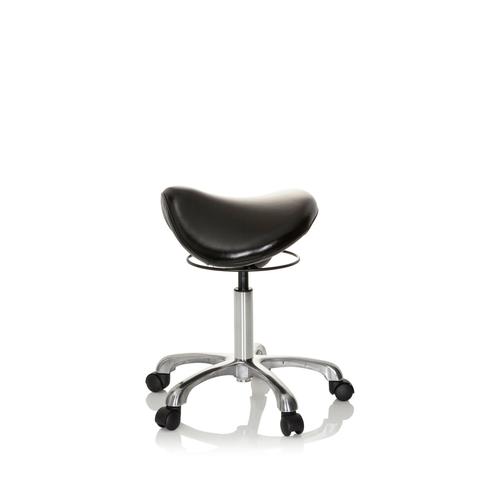 Produktabbildung Nr. 9: hjh OFFICE Ergonomischer Hocker / Sattelstuhl ORTHO SIT PU Kunstleder, schwarz