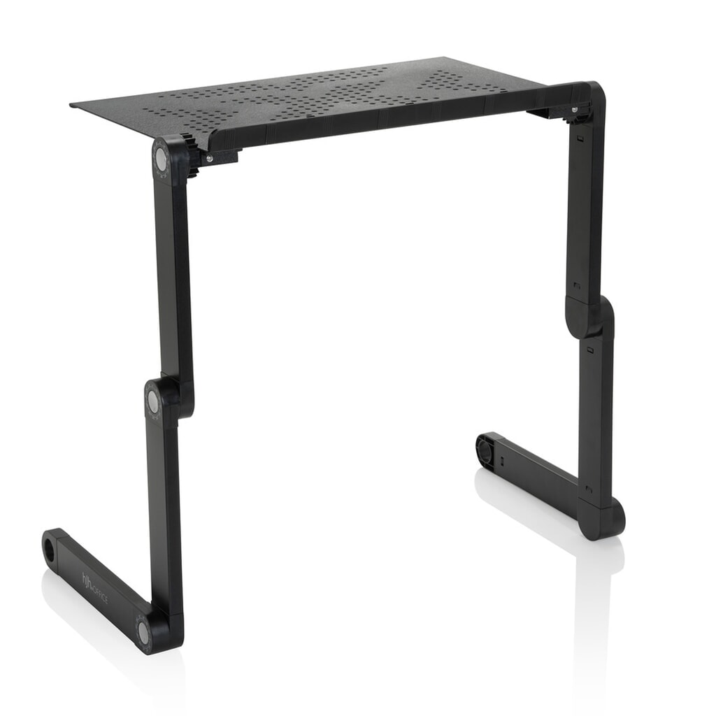 hjh OFFICE Sitz-Steh Schreibtischaufsatz VM-SA II klappbar Alu, schwarz Produktabbildung Nr. 2: hjh OFFICE Sitz-Steh Schreibtischaufsatz VM-SA II klappbar Alu, schwarz