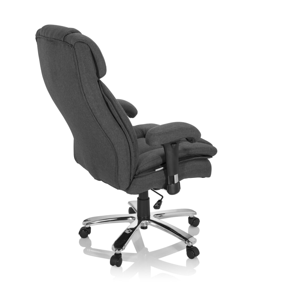 Produktabbildung Nr. 5: hjh OFFICE Schwerlaststuhl / Büro BUILDER XXL I Stoff, dunkelgrau