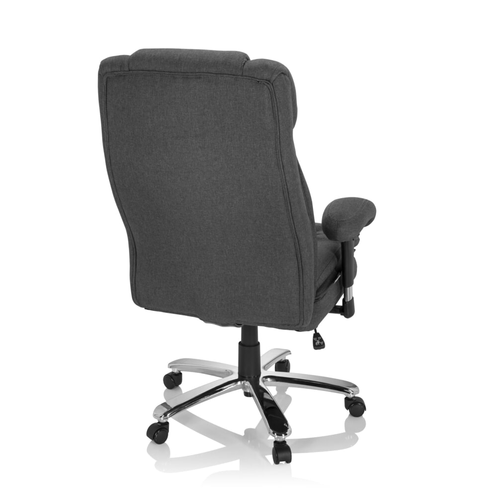 Produktabbildung Nr. 6: hjh OFFICE Schwerlaststuhl / Büro BUILDER XXL I Stoff, dunkelgrau