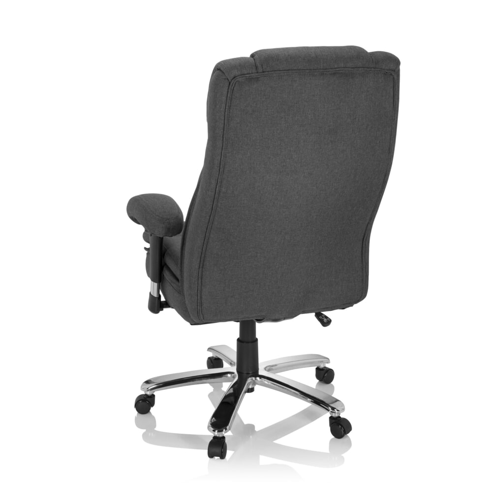 Produktabbildung Nr. 7: hjh OFFICE Schwerlaststuhl / Büro BUILDER XXL I Stoff, dunkelgrau