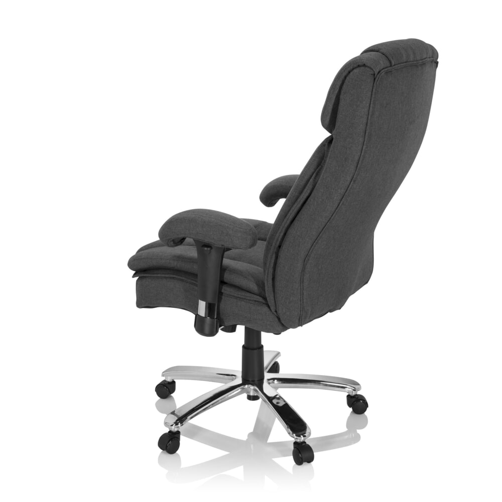 Produktabbildung Nr. 8: hjh OFFICE Schwerlaststuhl / Büro BUILDER XXL I Stoff, dunkelgrau