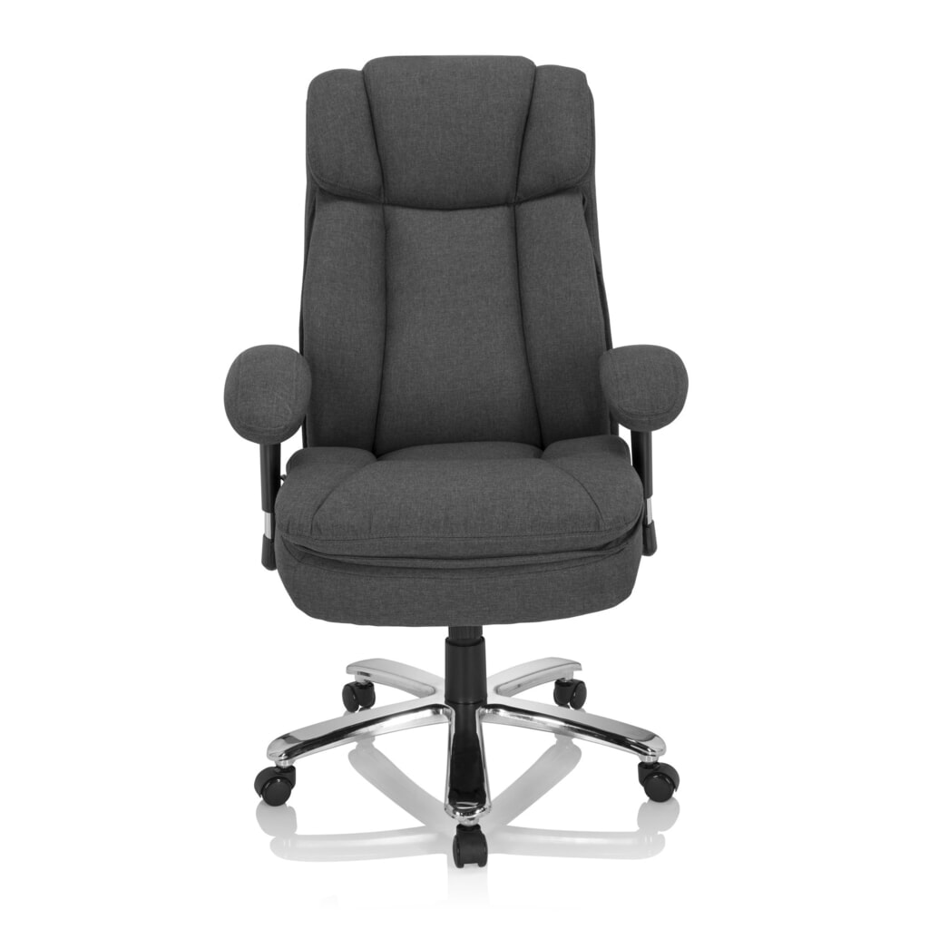 hjh OFFICE Schwerlaststuhl / Büro BUILDER XXL I Stoff, dunkelgrau Produktabbildung: hjh OFFICE Schwerlaststuhl / Büro BUILDER XXL I Stoff, dunkelgrau