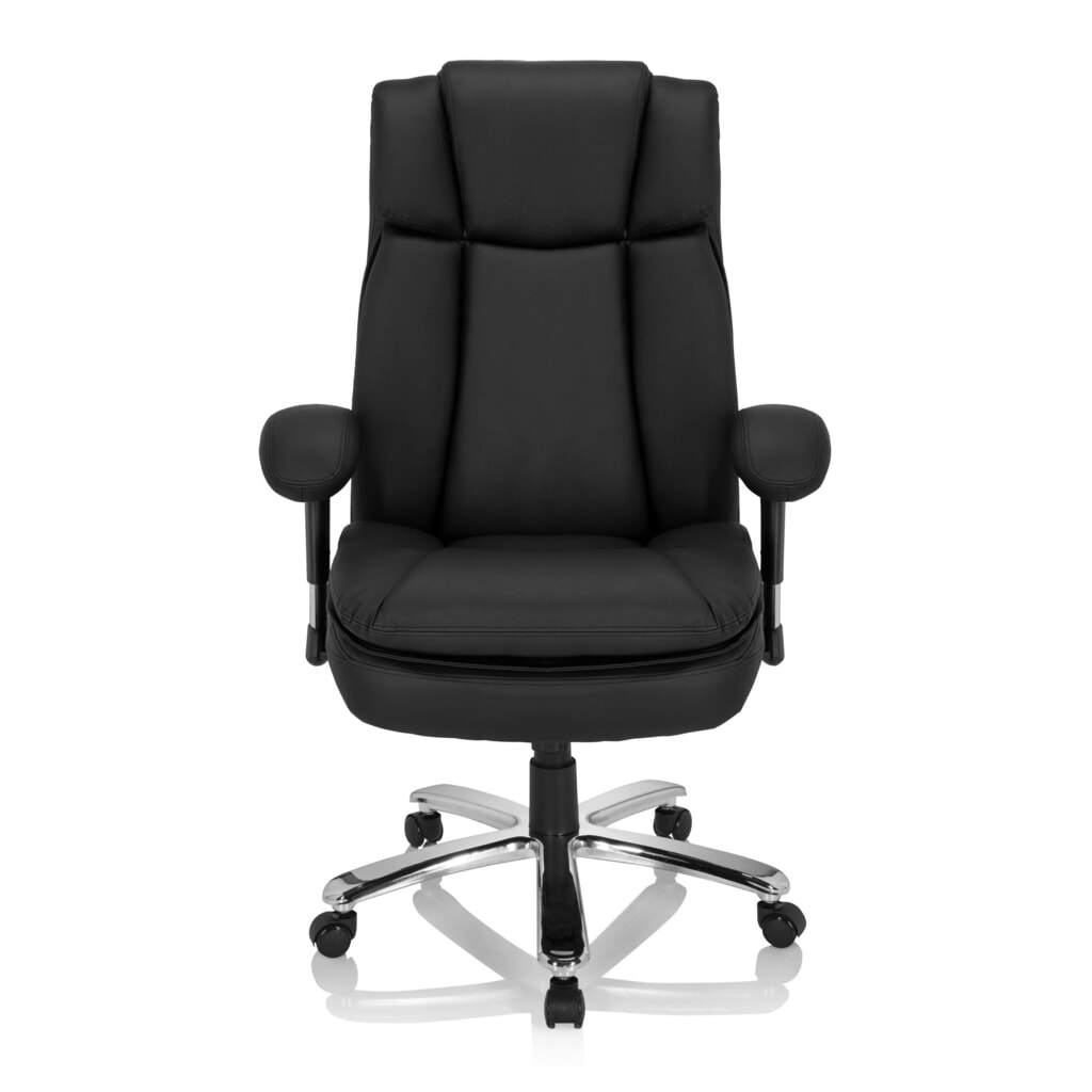 Produktabbildung Nr. 1: hjh OFFICE Schwerlaststuhl / Büro BUILDER XXL I PU Kunstleder, schwarz
