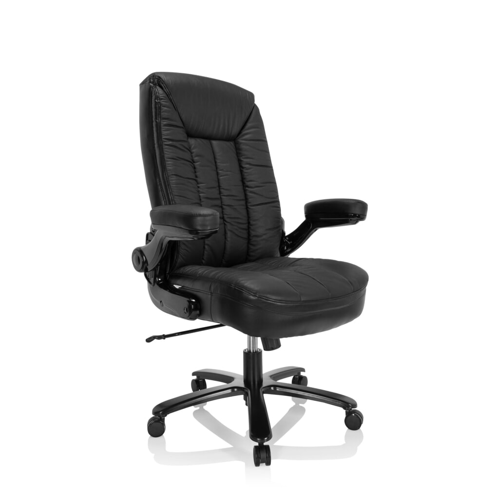 hjh OFFICE Schwerlaststuhl / Büro INSTRUCTOR III XXL Leder, schwarz Produktabbildung Nr. 2: hjh OFFICE Schwerlaststuhl / Büro INSTRUCTOR III XXL Leder, schwarz