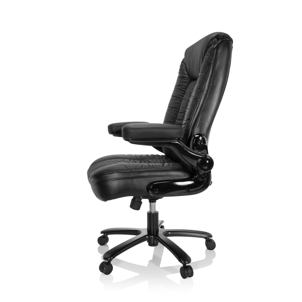 hjh OFFICE Schwerlaststuhl / Büro INSTRUCTOR III XXL Leder, schwarz Produktabbildung Nr. 8: hjh OFFICE Schwerlaststuhl / Büro INSTRUCTOR III XXL Leder, schwarz