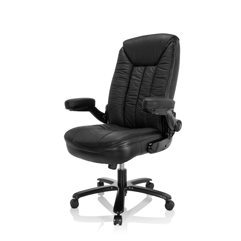 Produktabbildung Nr. 9: hjh OFFICE Schwerlaststuhl / Büro INSTRUCTOR III XXL Leder, schwarz