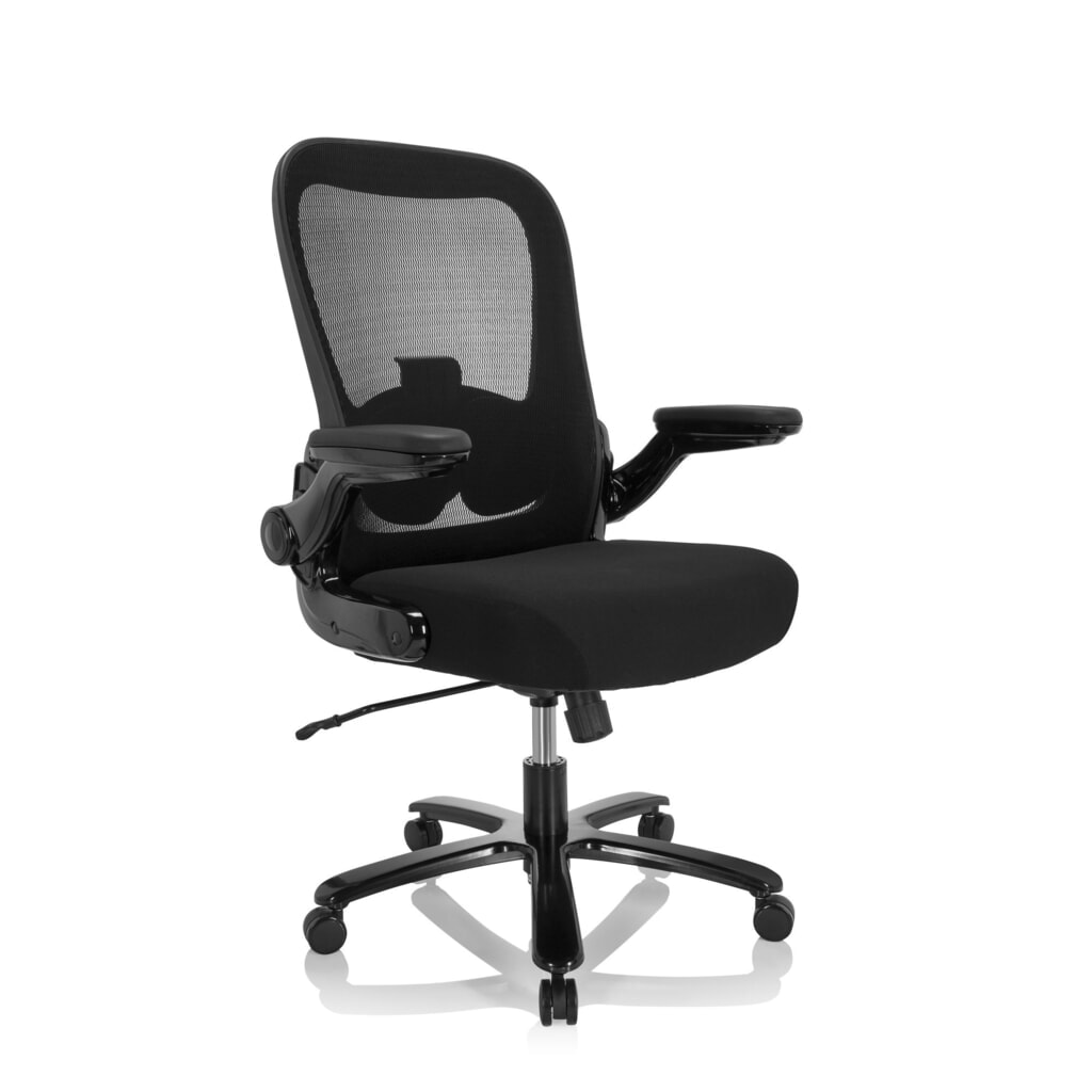 Produktabbildung Nr. 3: hjh OFFICE Schwerlaststuhl / Büro INSTRUCTOR XXL SW I Sto Stoff/Netzstoff, schwarz