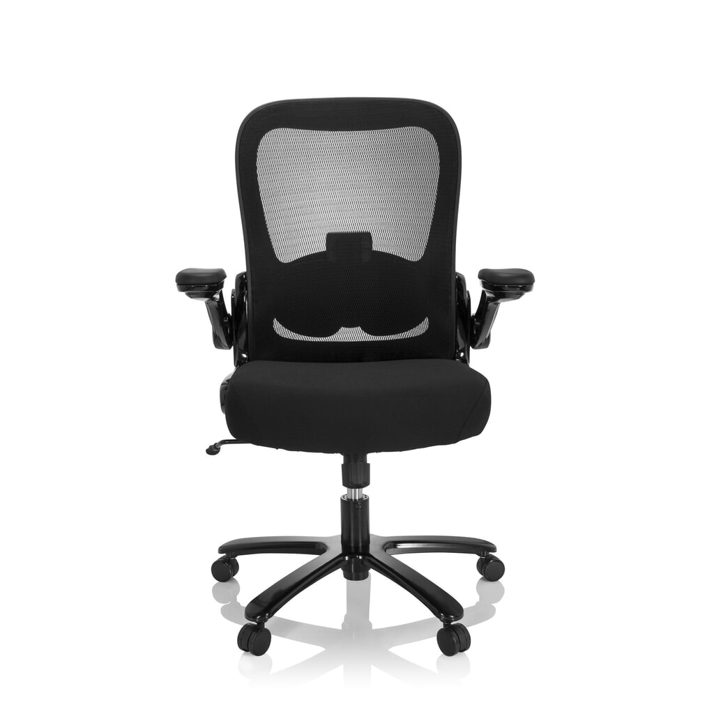 Produktabbildung Nr. 1: hjh OFFICE Schwerlaststuhl / Büro INSTRUCTOR XXL SW I Sto Stoff/Netzstoff, schwarz